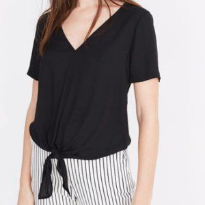Madewell Tie Front V-Neck Top